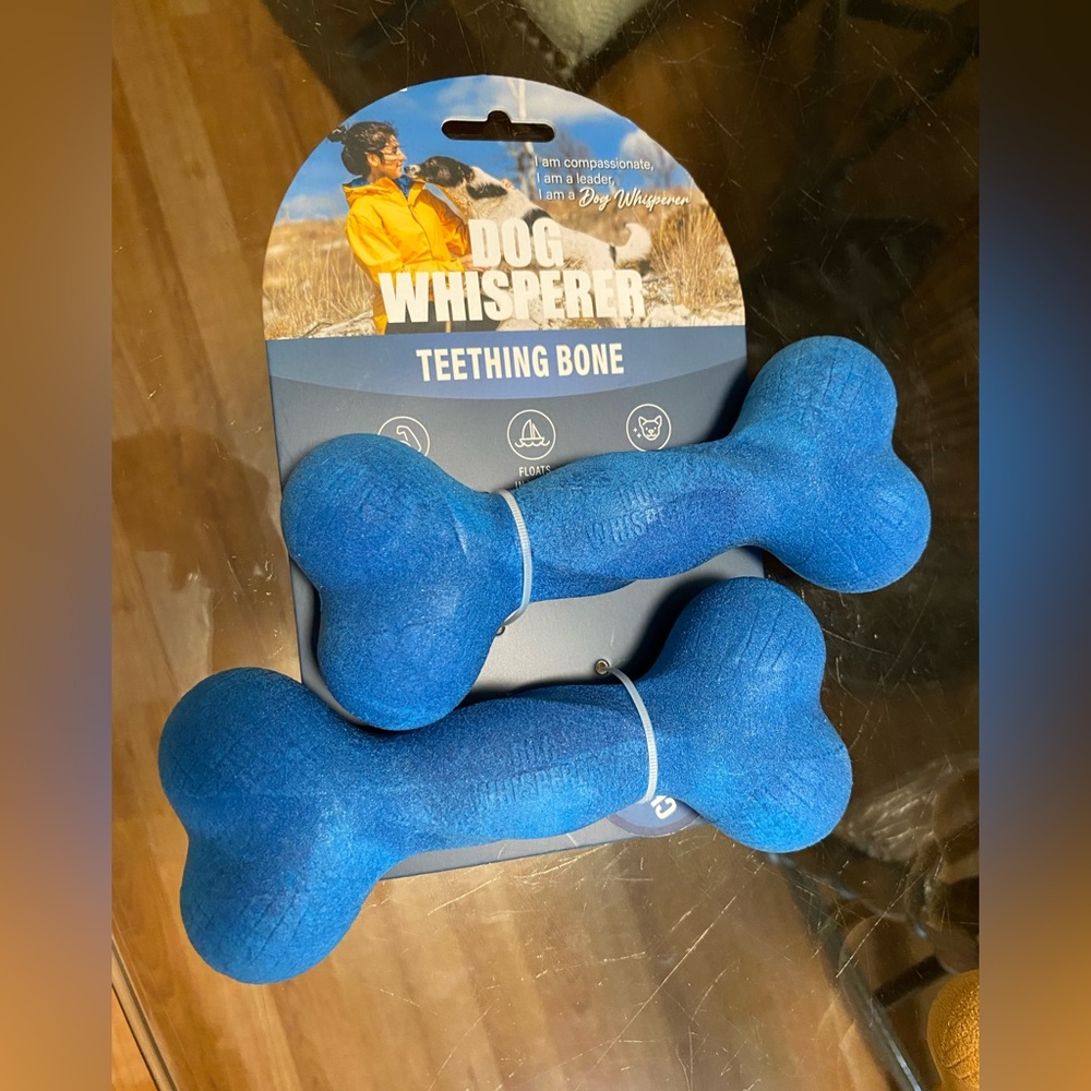 Dog Whisperer ~ Teething Bone 6” - Set Of 2   Dog Toy